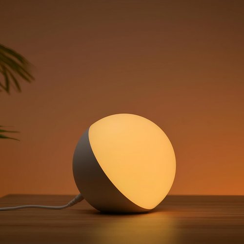 Hifree Smart Table Lamp, Dimmable Desk Lamp with App/Voice Control, LED RGB Color Changing Touch Lamp, Night Light for Bedroom Compatible with Alexa