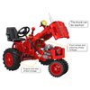 Gynthias 1/12 Classic Farm Tractor Toys Building Blocks Set Endless Fun for Kids with A Collection of Tractor Toys to Building Your Own 302Pcs Classic Red Farm Tractor