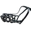 Secure Leather Mesh Basket Dog Muzzle #13 Black - German Shepherd, Labrador, Husky, Retriever (Circumference 12.25", Snout Length 4.75")