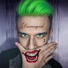 Joker Tattoos Temporary and Hair Wax - Halloween Joker Tattoos 6 Sheets and 20g Green Hair Wax Temporary, Fake Tattoos for Joker, Joker Accessories Perfect for Cosplay, 2 Eyebrow Brushes