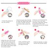 XEAOHESY 16 Sheets 224 Pieces Crimson Solid Color Nail Polish Stickers, Self-Adhesive Nail Polish Strips, Red Nail Wraps, 4 x 2.2inch