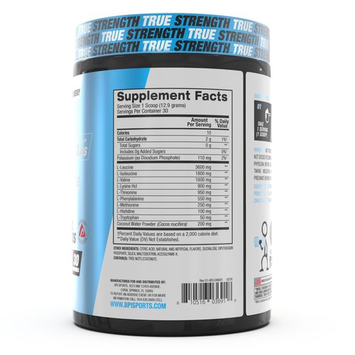 BPI Sports Essential Amino Acids EAA Powder - Pre, Intra & Post Workout Drink - BCAA Powder for Men & Women, EAA + BCAA + Hydration. Advanced Formula with 10g of EAA. (Lemon Berry)