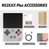 RG35XX Plus Retro Video Handheld Game Console Linux System 3.5 in IPS Screen Built-in 3300mAH Battery 64G TF Card Preinstalled 5500 Classic Games(RG35XX Plus Grey New)