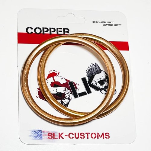 SLK-Customs 60569 Exhaust Flange Gasket 31396 Compatible with 18291-MR5-801 Honda Fury VT 1300, VTX 1300, VTX1800