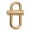 Mrisata Brass Lock Keychain Brass Lock Clip Key Holder Lock Clip Buckle Keychain Brass Lock Clip Keychain Brass Lock Keychain Smal Oval Slide Locking Snap Lock Clip Buckle Carabiner Key
