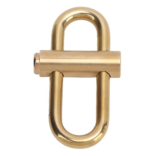 Mrisata Brass Lock Keychain Brass Lock Clip Key Holder Lock Clip Buckle Keychain Brass Lock Clip Keychain Brass Lock Keychain Smal Oval Slide Locking Snap Lock Clip Buckle Carabiner Key