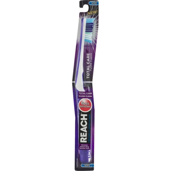 Reach Total Care Floss Clean Soft Adult Toothbrush
