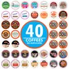 Crazy Cups Flavored Coffee Pods Variety Pack, Fully Compatible With All Keurig Flavored K Cups Brewers, Coffee Sampler, 40 Count