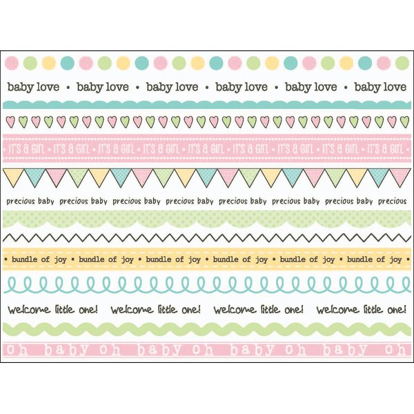 SRM Borders Baby Girl Sticker (57003)