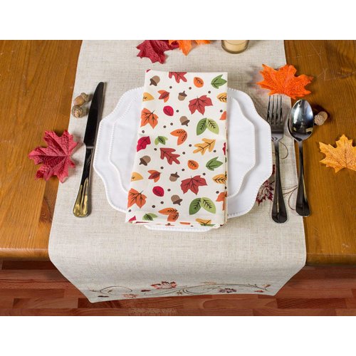 DII Fall Table Decorations Indoor Décor, Thanksgiving, Table Runner, 14x70, Autumn Wheat