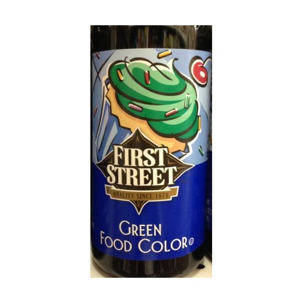 16oz First Street Green Food Color (One Bottle Per Order)