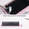 Matte Flat Eyelash Extension 0.15 C Curl 10mm Ellipse Flat Mink Black Super Soft for Professional Salon Use