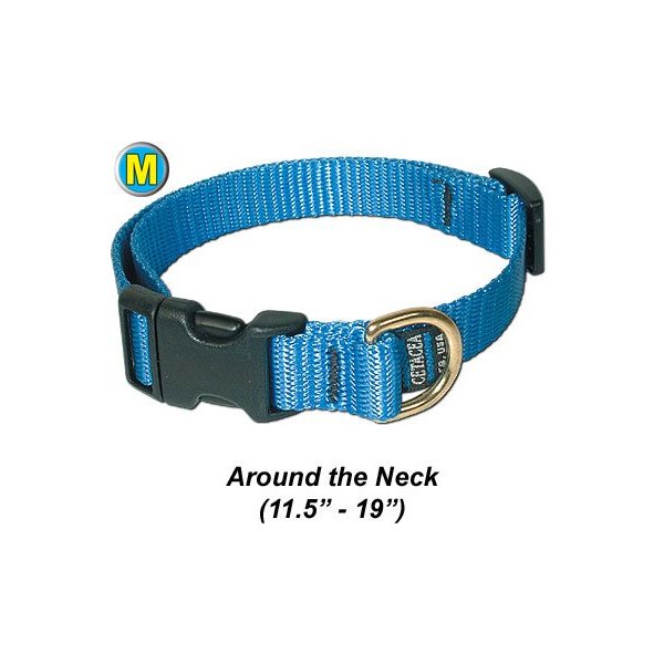 Collar, Adjustable Quick Release - Medium - Baby Blue - Pet/Dog Collar