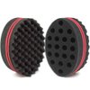 HALLO Big Holes Barber Hair Brush Sponge Dreads Locking Twist Afro Curl Coil Wave Hair Care Tool(1 Pack)