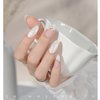 GAOY Pearl Gel Nail Polish, 16ml Shimmer Mermaid Gel Polish, Soak Off UV Gel for Nail Art DIY at Home, Shimmer White