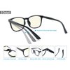 HAPJOYS Reading Glasses for Women +2.50 Blue Light Blocking Readers Square Blue Rays Cheater Glasses 4 Pack Clear Lenses Anti Glare Reduce Eyestrain Protect Eyes