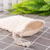 6 Pack Soap Exfoliating Bag Natural Soap Saver,Soap Savers for Bar Soap,Natural Sisal Fiber Soap Bags for Foaming and Drying The Soap,Organic Soap Bag for Shower Bath