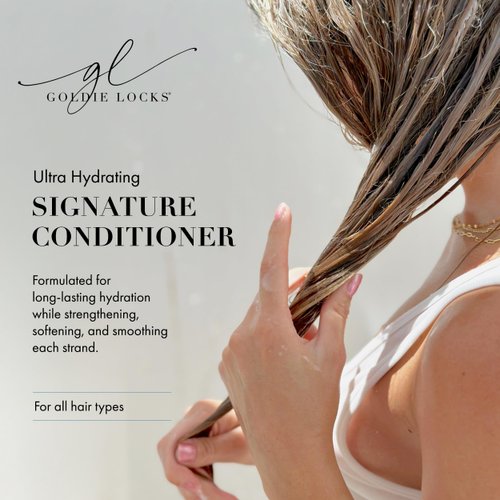 Goldie Locks Travel Size Ultra Hydrating Conditioner – 3.4 Fl Oz – Safe for Extensions and Color-Treated Hair – Moisturizes Frizz and Split Ends – Sulfate Free (Packaging May Vary)