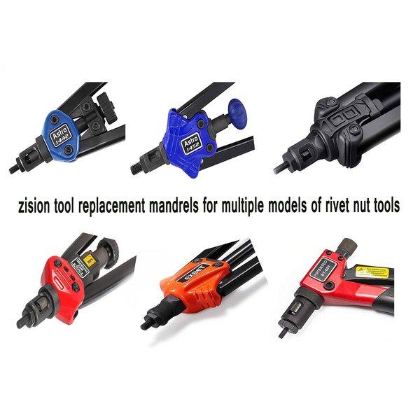 zision tool 3/8-16 Rivet Nut Tool Tip, Replacement Mandrel