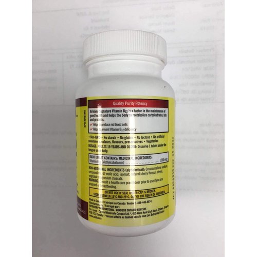Kirkland Signature Vitamin B12, 1200mcg, 360 Tablets