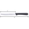 CUISINOX Black Handle Stainless Steel Steak Knives, Set of 12