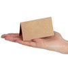 Juvale 200 Pack Kraft Paper Place Cards for Table Setting - Blank Name Cards for Wedding Reception, Baby Shower, Table Numbers (3.5 x 2 In, Brown)