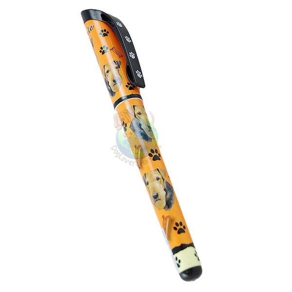 E&S Pets Airedale Pen Easy Glide Gel Pen, Refillable with A Perfect Grip, Great for Everyday Use, Perfect Airedale Gifts for Any Occasion