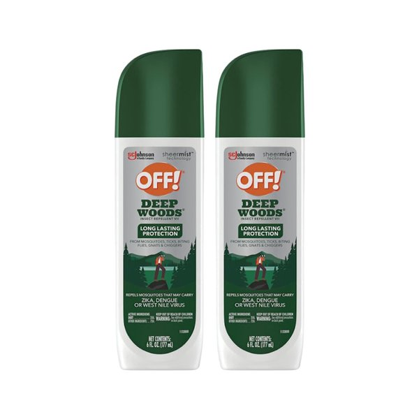 OFF! Deep Woods Off! Insect Repellent Pump 6 oz (Pack of 2)