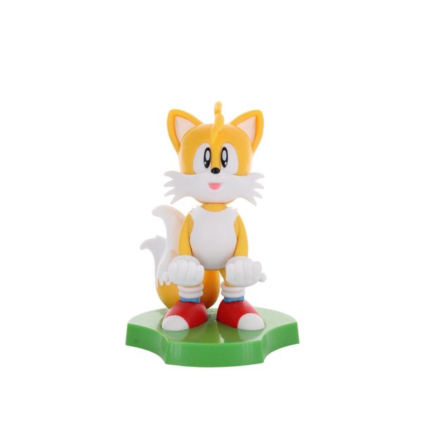 Exquisite Gaming: Holdems: SEGA - Tails - Earbud & Phone Holder, Cable Guys Stand, Mini Collectibles with a Twist, Classic Sonic, Licensed Figure