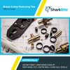 SharkBite 1-1/2 x 1-1/2 x 1/2 Inch Brass Crimp Reducing Tee, PEX Pipe, PE-RT, UC08414116