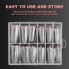 Ranrose Duck Nail Tips - 120pcs Extra Long Duck Feet Style Nail Tips Clear Press on Nail Tips for Acrylic Nails Professional 12 sizes XXL Full Cover False Nail for Y2K Nail Salon