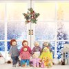 Skylety 10 Pcs Wooden Dollhouse Family Set of 8 Mini People Figures and 2 Pets, Dollhouse Dolls Wooden Doll Family Pretend Play Figures Accessories for Pretend Dollhouse Toy (Classic Style)