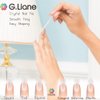 G.Liane Best Crystal Nail File Set Professional Nail File Manicure Pedicure Kit for Natural Nails Acrylic Nails Gels Nails Manicure Tools for Home and Salon (Rose White) …