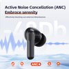 TWS ANC Noise Cancelling Wireless BT Game Earbuds, Bluetooth 5.3, 28H Battery, 10m Range, Clear Stereo, 60Ms Low Latency, Touch Control, Digital Display