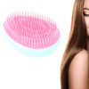 Egg Shape Hair Brush, Pink Hair Comb for Shampoo Massage, Portable Hair Styling Brush Comb for Salon Home