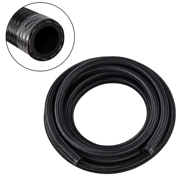 EVIL ENERGY 6AN Fuel Line, AN6 Braided Fuel Hose Nylon CPE 10FT Black