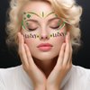 HokiiS 10Pack St. Patrick's Day Temporary Face Tattoos, Shamrock Green Face Tattoo Stickers Ireland Tattoos for St. Patrick's Day Irish Parade and Celebration Party Favor Decoration Supplies