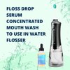 Puur Smile Concentrated Floss Drop Serum – 2oz Concentrated Mouth Wash to Use in Water Flosser | Natural Essentials Promotes Good Breath | Organic Spearmint Drop Supports Good Oral Health