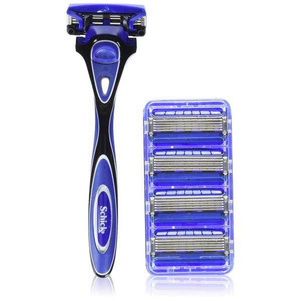 Schick Hydro 5 Shaving Starter Gift Set for Men with 1 - Hydro 5 Razor for Men and 5 - Hydro 5 Razor Blade Refills for Men