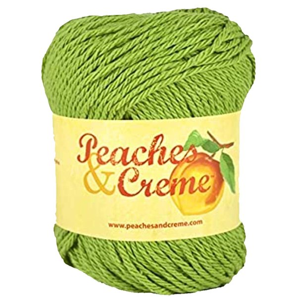 Peaches & Creme (Cream) Cotton Yarn Rosemary 2.5 oz. (Green)