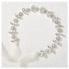 SWEETV Silver Flower Girl Headpiece for Wedding Crystal Baby Girl Headband Flower Crown Communion Hair Accessories for Birthday, Photography