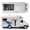 Toy Camper RV Trailer Towing Supercar Sports Model Car Diecast Motorhome Toys for Boys Pull Back Toy Cars, Beach Sandbox Outdoor Adventure Play Set, 3 4 5 6 Years Old Kids Toddlers Gifts, White