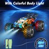 HENEROAR Remote Control Car, Remote Control Truck, 2.4Ghz All Terrain Off-Road Monster Truck, 20 KM/H Rc Cars with LED Bodylight and 2 Rechargeable Batteries Toys for Boys Age 4-7 8-12