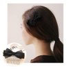 10 PCS 10 Teeth/4cm Long Hair Clip Combs Metal Wire Hair Combs Wire Twist Bridal Wedding Party Comb Barrettes Hair Pins Veil Hair Comb Bulk For Women Girls (Black)