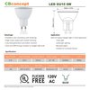CBConcept UL-Listed GU10 LED Light Bulbs, 2-Pack, 6 Watt, 550 Lumen, Warm White 3000K, 50W Halogen Equivalent, 36°Beam Angle, 120 Volt, Not Dimmable,Recessed/Track Lighting | Designed In San Francisco