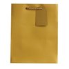JILLSON & ROBERTS 6-Count Medium 8" x 10" x 4" All-Occasion Gift Bags Available in 20 Solid Colors, Gold Matte