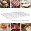 P&P CHEF Baking Rack Pack of 2, Stainless Cooling Rack for Cooking Baking Roasting Grilling Drying, Rectangle 8.6'' x 6.2'' x0.6'', Fits Small Toaster Oven, Oven & Dishwasher Safe