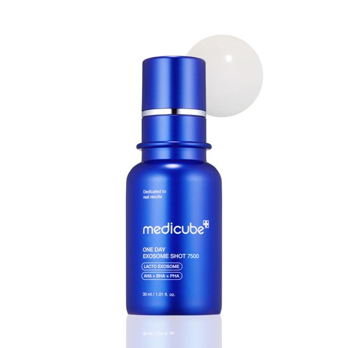 Medicube Zero Exosome Shot 7,500 PPM Spicule Facial Serum | Liquid Skin Booster Serum | Exosome, AHA+BHA+PHA | Pore Minimizer, Dead Skin Cells Improvement | Korean Skin Care 1.01 fl.oz