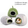 HLMOptimo Guinea Pig Hideout Guinea Pig Cave Beds Guinea Pig Cozy Hideout for Chinchilla Ferrets Hedghog (Green, Caterpillar)