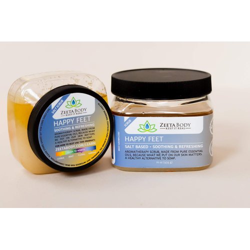 Zeeta Salty Happy Feet Body Scrub 18Oz.